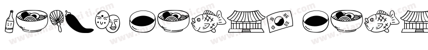 South Korea Korea字体转换